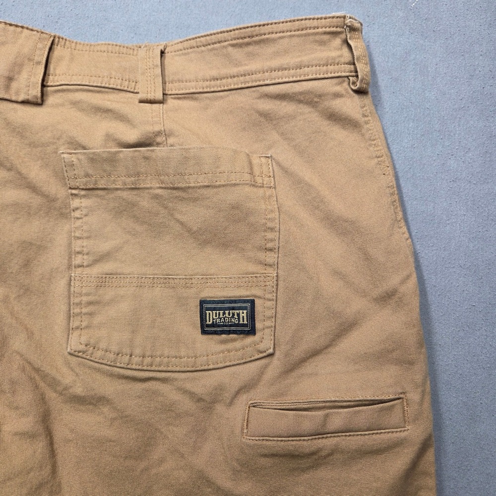 Duluth Trading Co DuluthFlex Fire Hose Relaxed Fit Shorts Tan Mens 46
